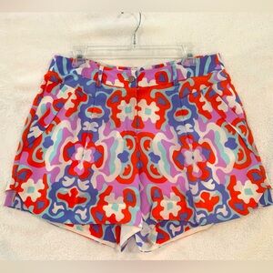 NWT Annie Griffin Scotty Short. Coral Reef Print. Size 10.